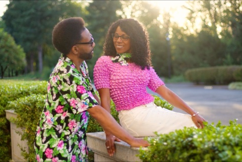 Micah and Antoinette Hardeman together outdoors